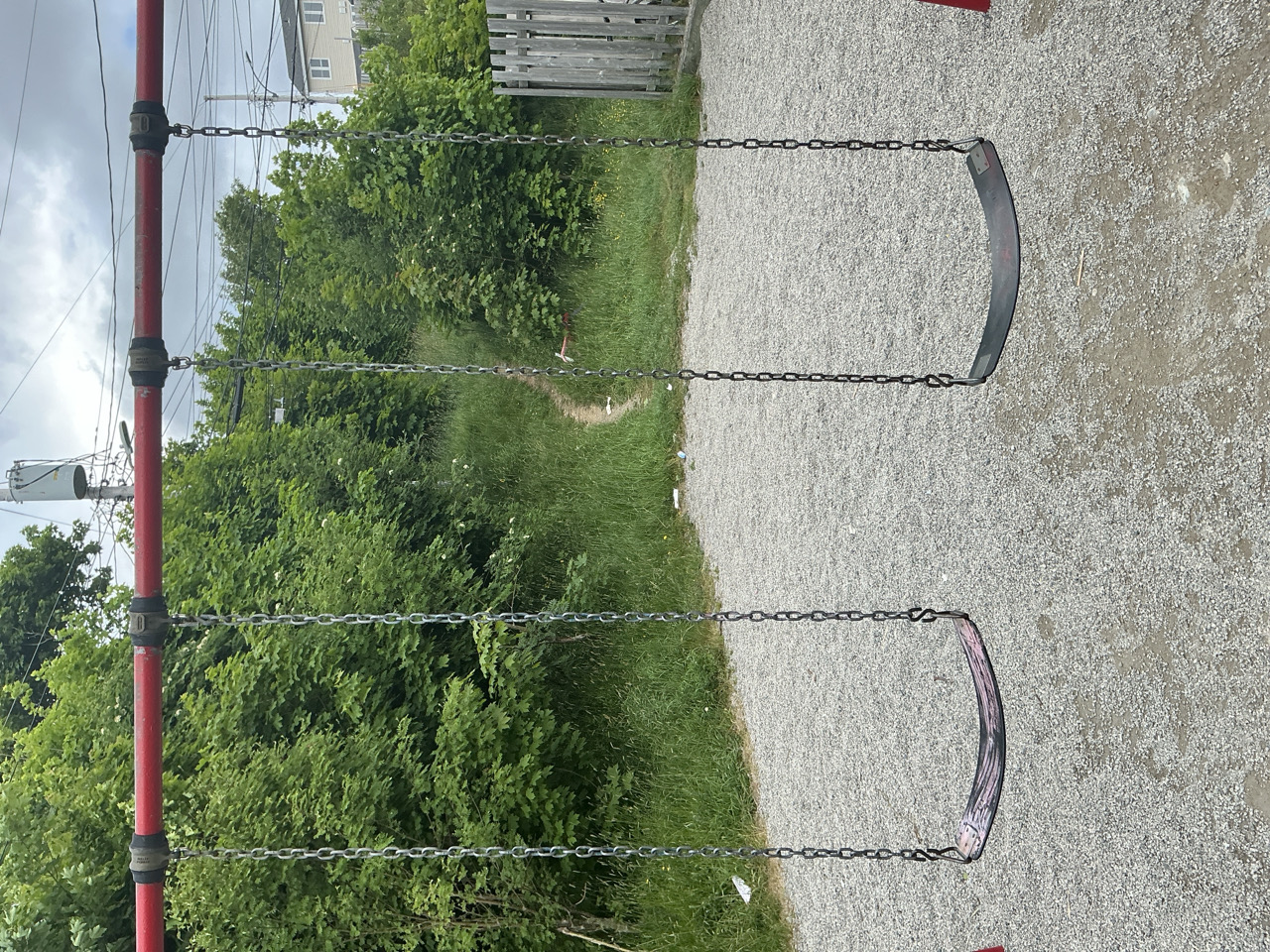 swings at Gros Morne Place Park 