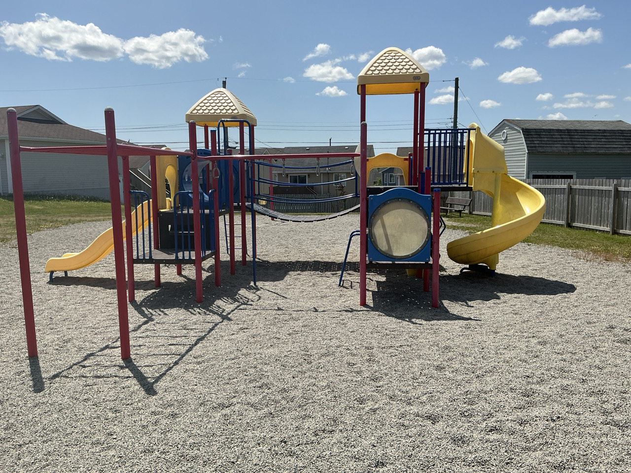 multi-play structure at Balnafad Place Playground
