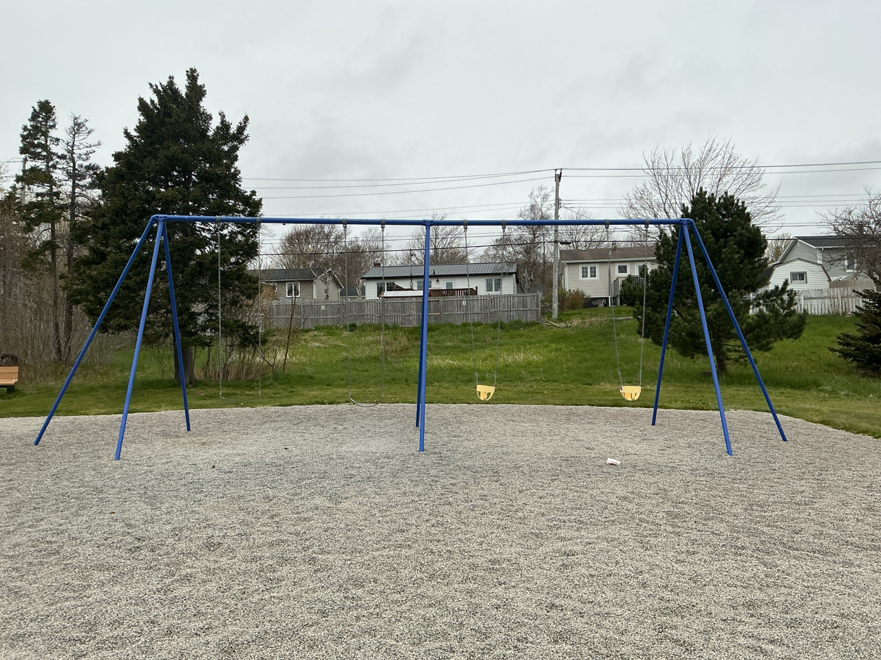 swings at the Toronto Street Playground