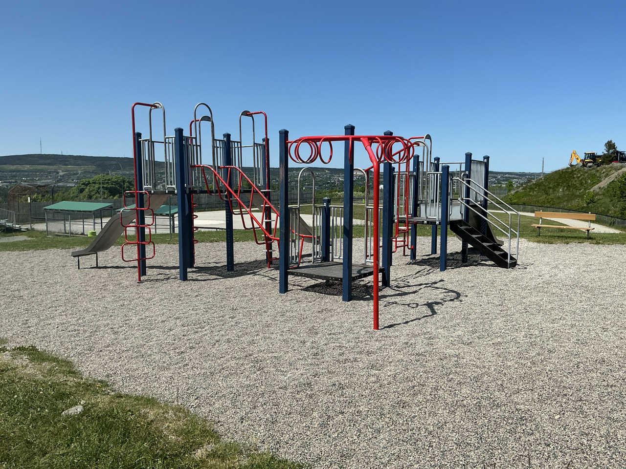 play structures at the Kilbride Lions Park 