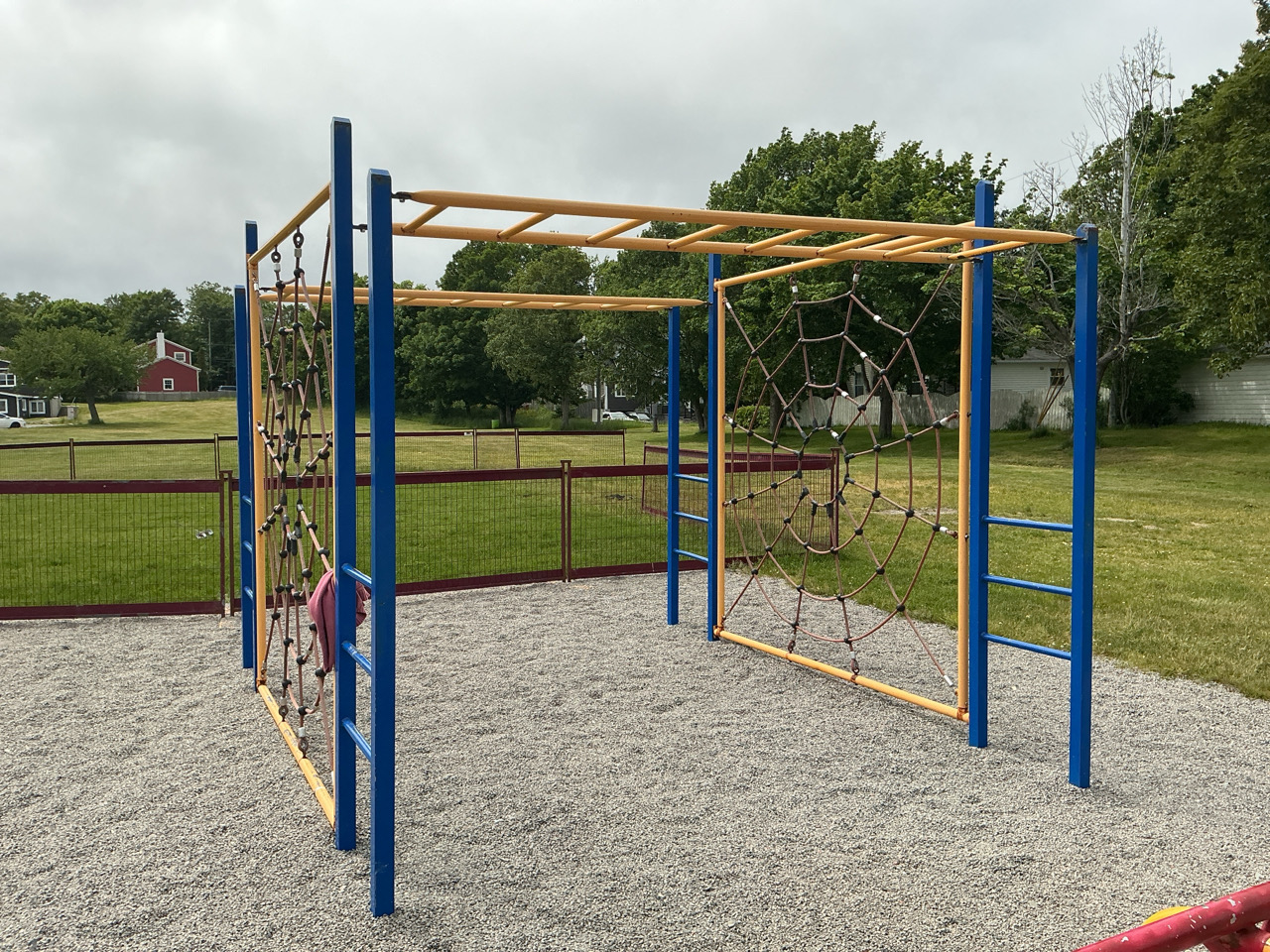 climbing structure at Churchill Park
