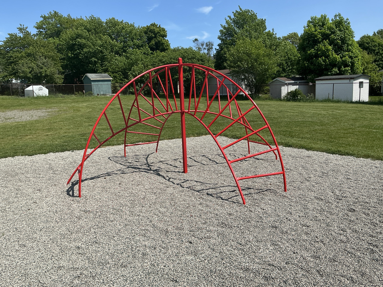 climbing structure at Tunis Court Playground 
