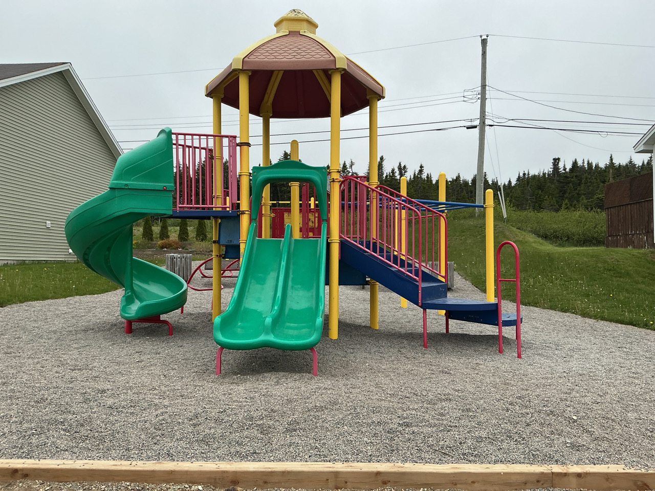 play structure at the park 