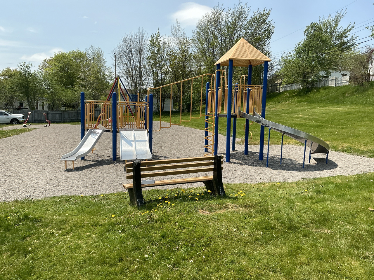 play structure at Ferryland Street West Playground