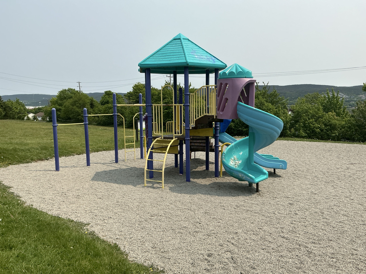 play structure at Canada Drive Playground 