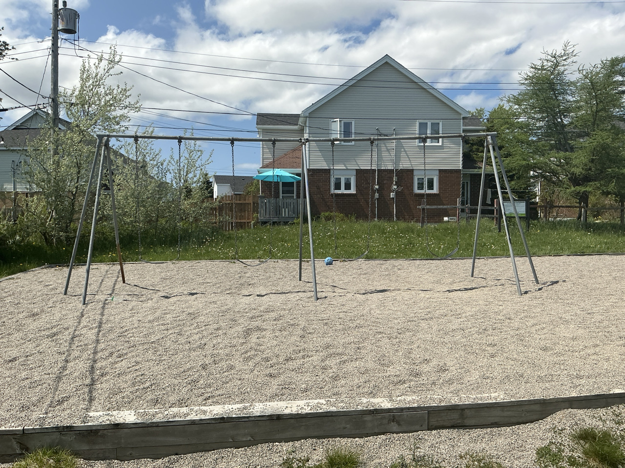 swing set at Anspach/Macleod Playground