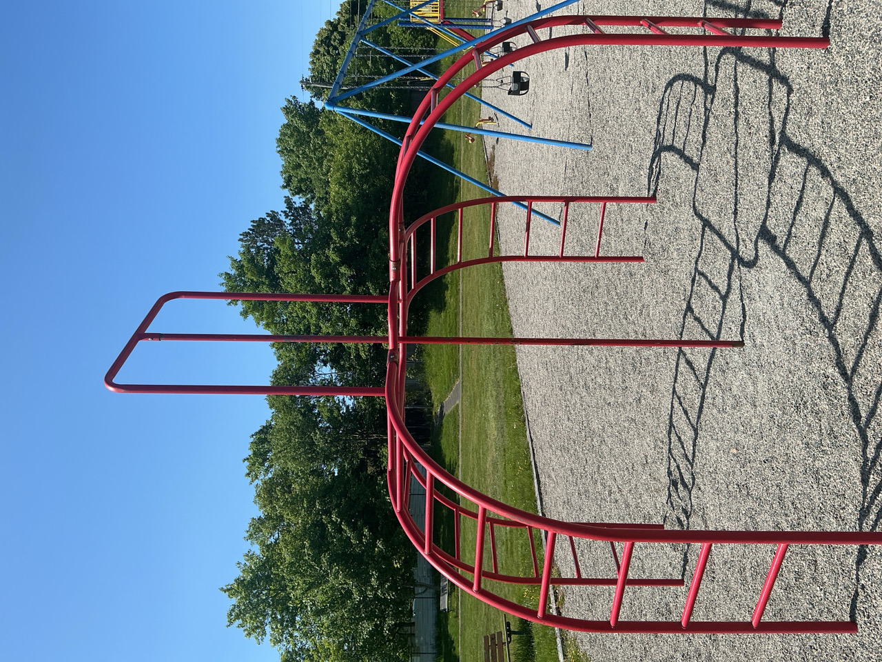 climbing structure at the park 